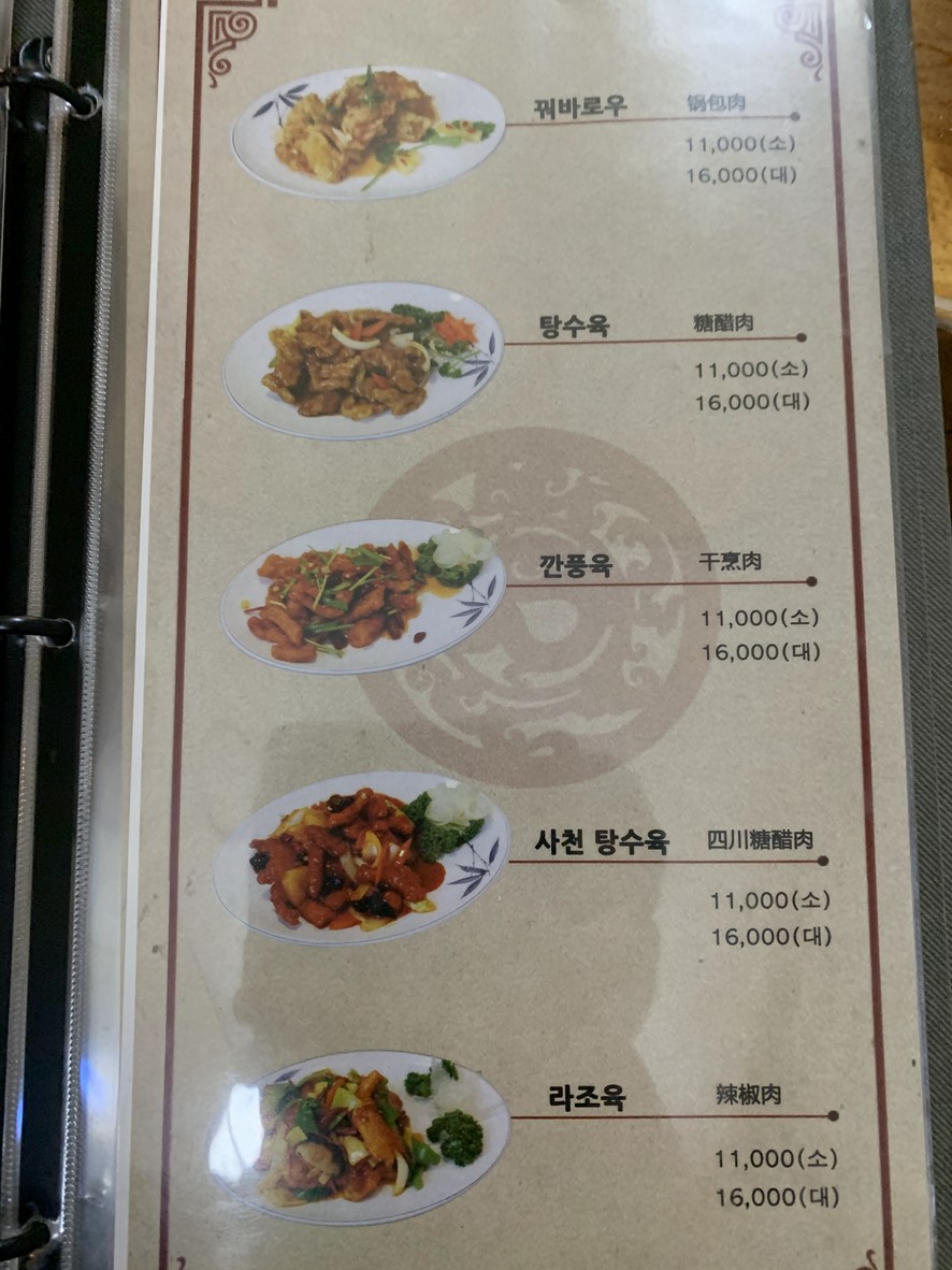 Chinadang menu 2