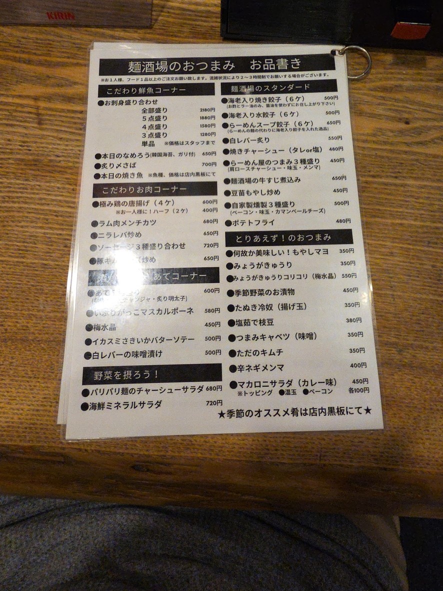 Menbaru Hikaru menu 1