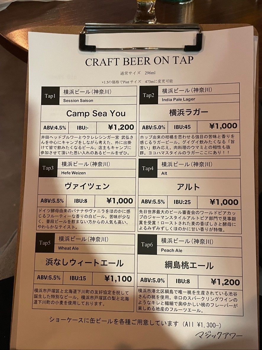 Magic Hour Kyoudo (Cerveza Artesanal y Especias) menu 3