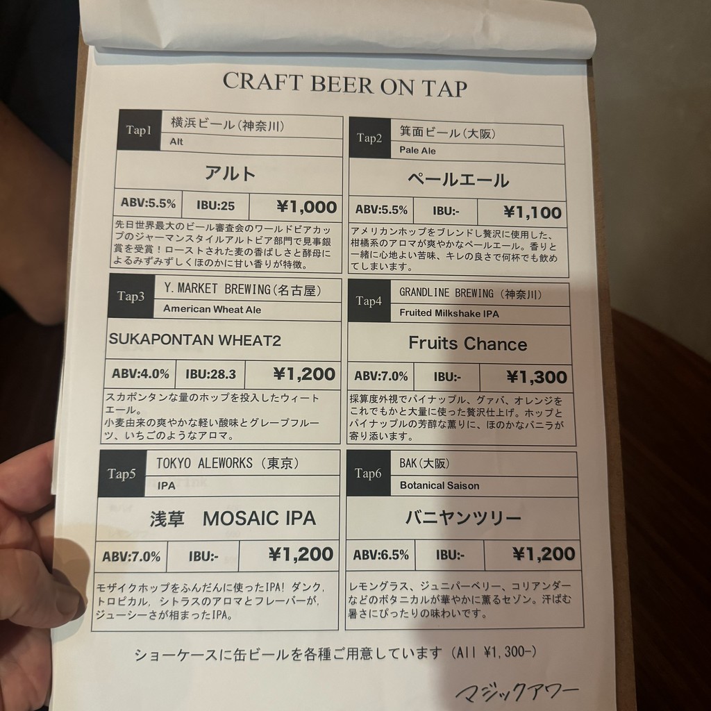 Magic Hour Kyoudo (Cerveza Artesanal y Especias) menu 4