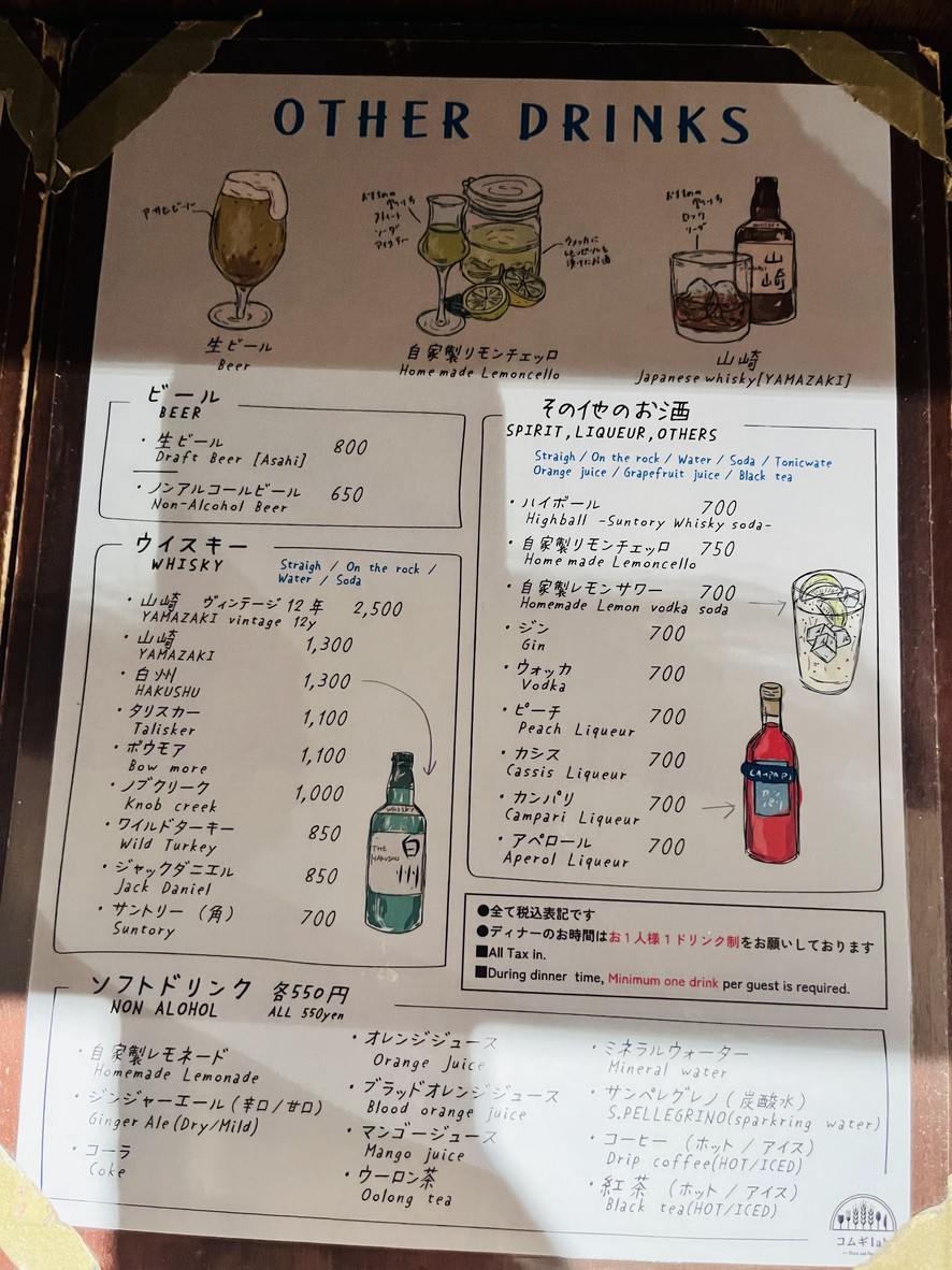 Komugi Lab Pizza y Pasta menu 2