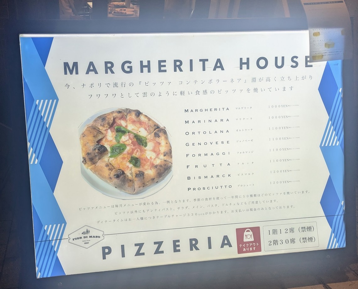 Margherita House menu 1