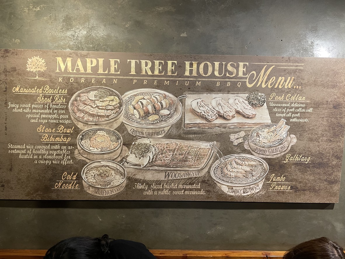 Maple Tree House menu 1