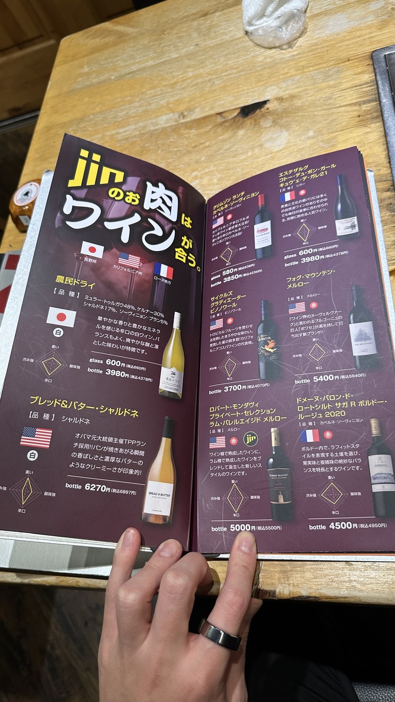 Yakiniku JIN TOKYO menu 9