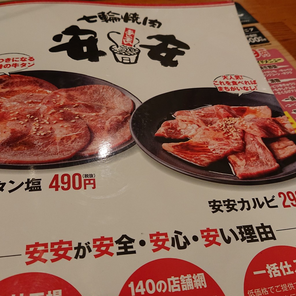 Sucursal Sangenjaya de Yakiniku An-An (Barbacoa Japonesa) menu 1