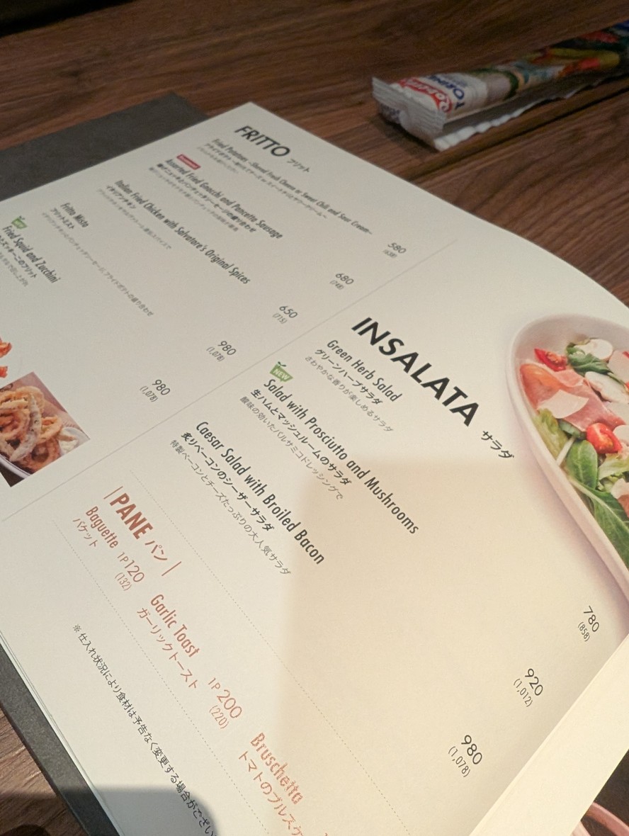 PIZZA SALVATORE CUOMO Tennozu menu 1