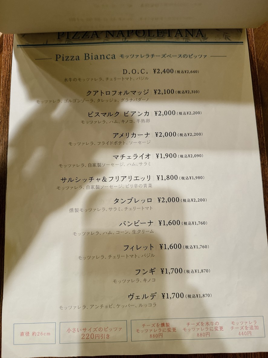 Pizzeria Simbiosi menu 3