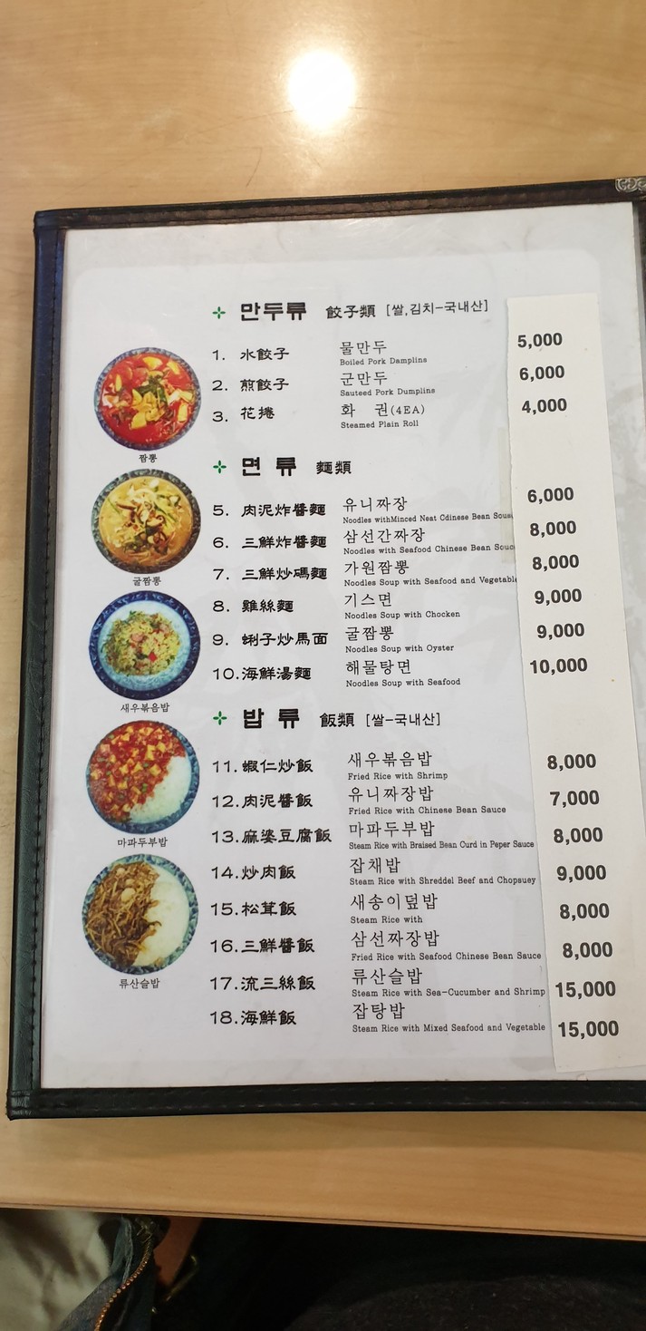 Gawon menu 2