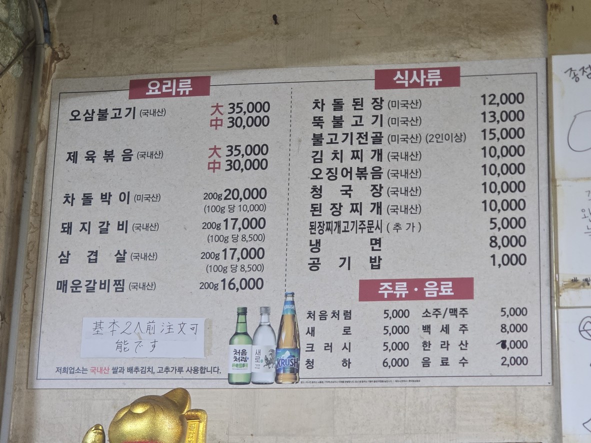 Endpoint Charcoal Galbi (终点炭火排骨) menu 1