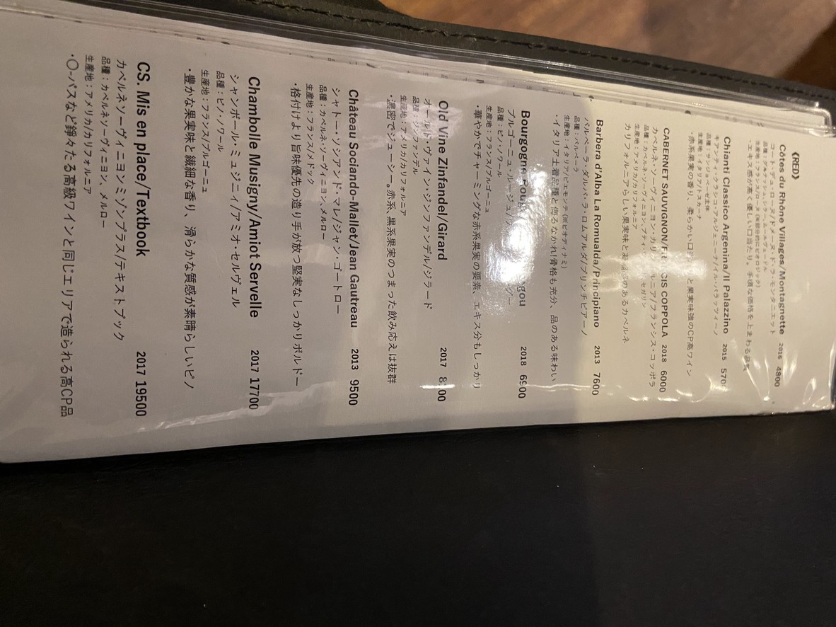 Yakitori right wing. menu 3