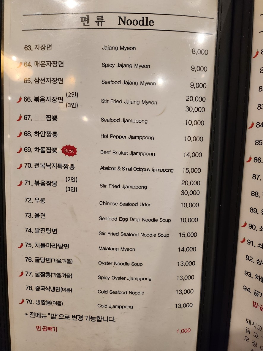 Kkandonggo Jungangdong Branch menu 5