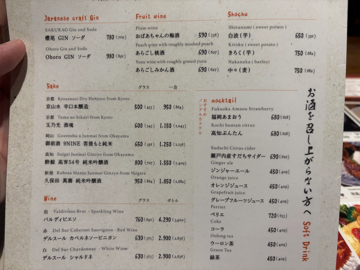 Roppongi Yoshoku Ohashi menu 6