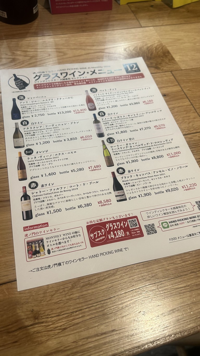 Toranomon Yokocho menu 5