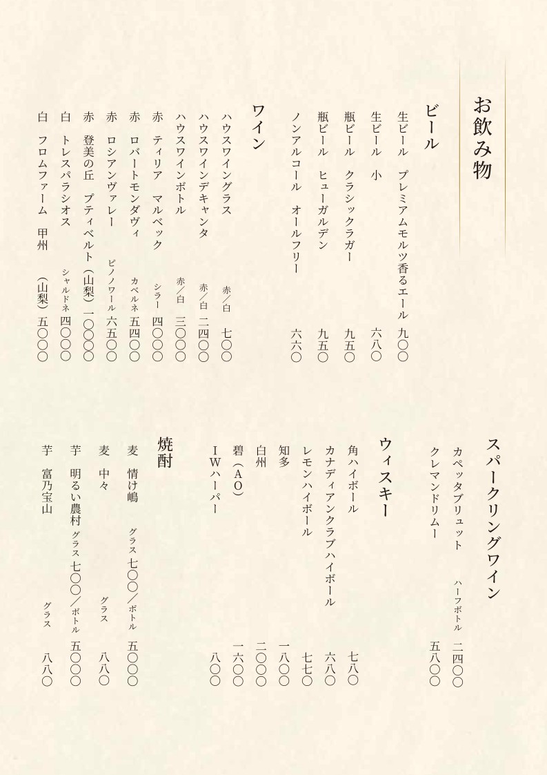 Aoyama Manpuku menu 8