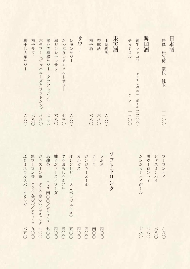 Aoyama Manpuku menu 9