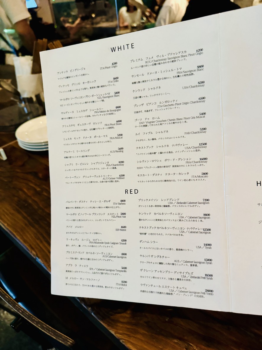Sakana Bar Grill Roppongi menu 3