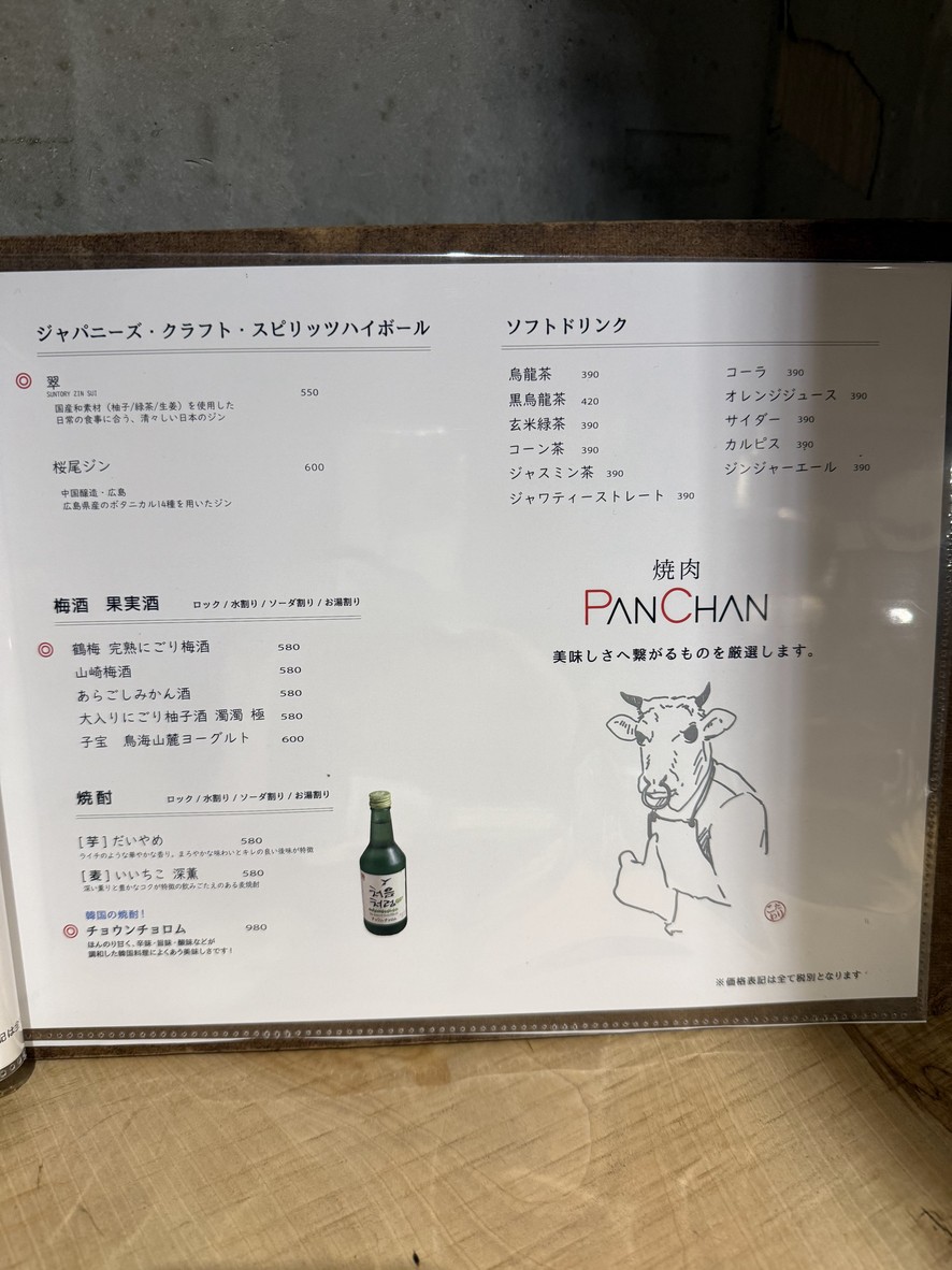 PanChan menu 6