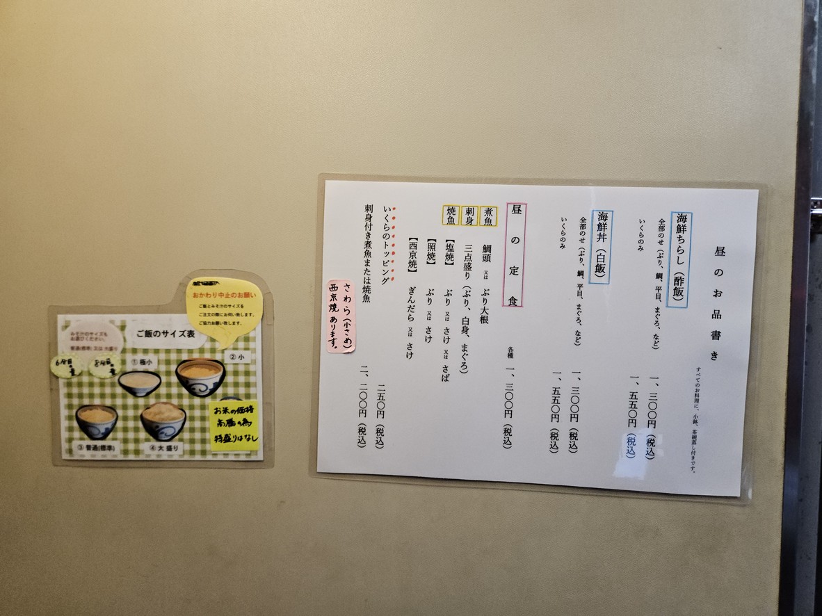 Restaurant Totoya menu 1