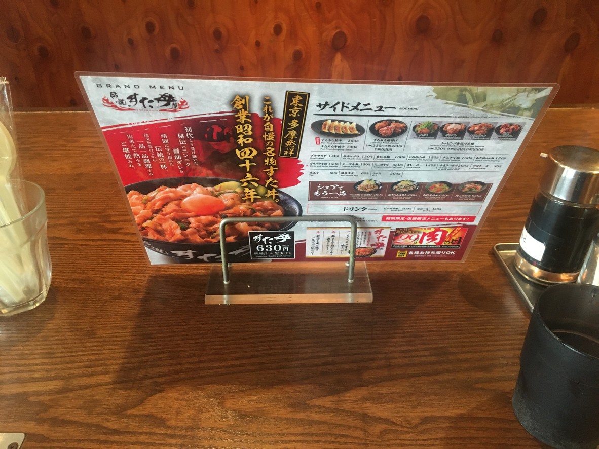 Legendary Sutadon Restaurant menu 4