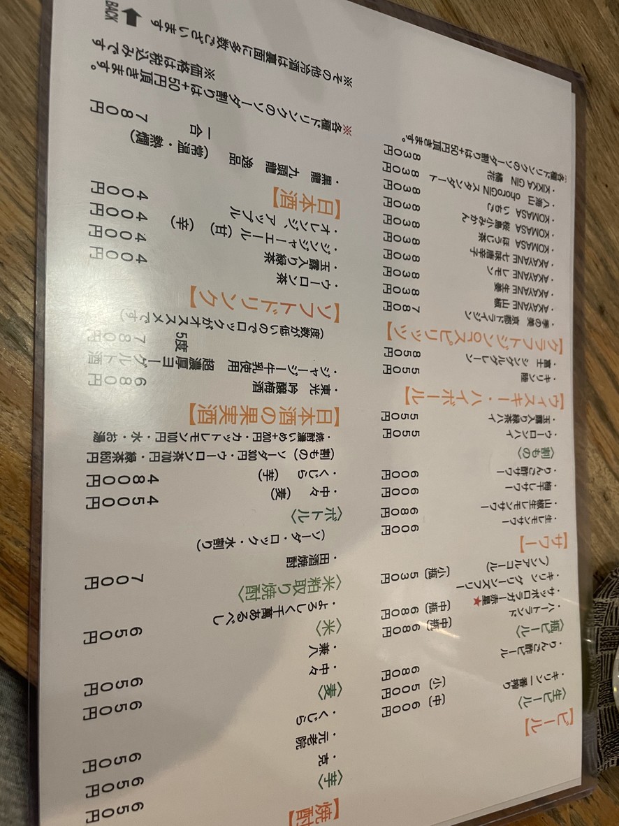 KUNIKAGE menu 3