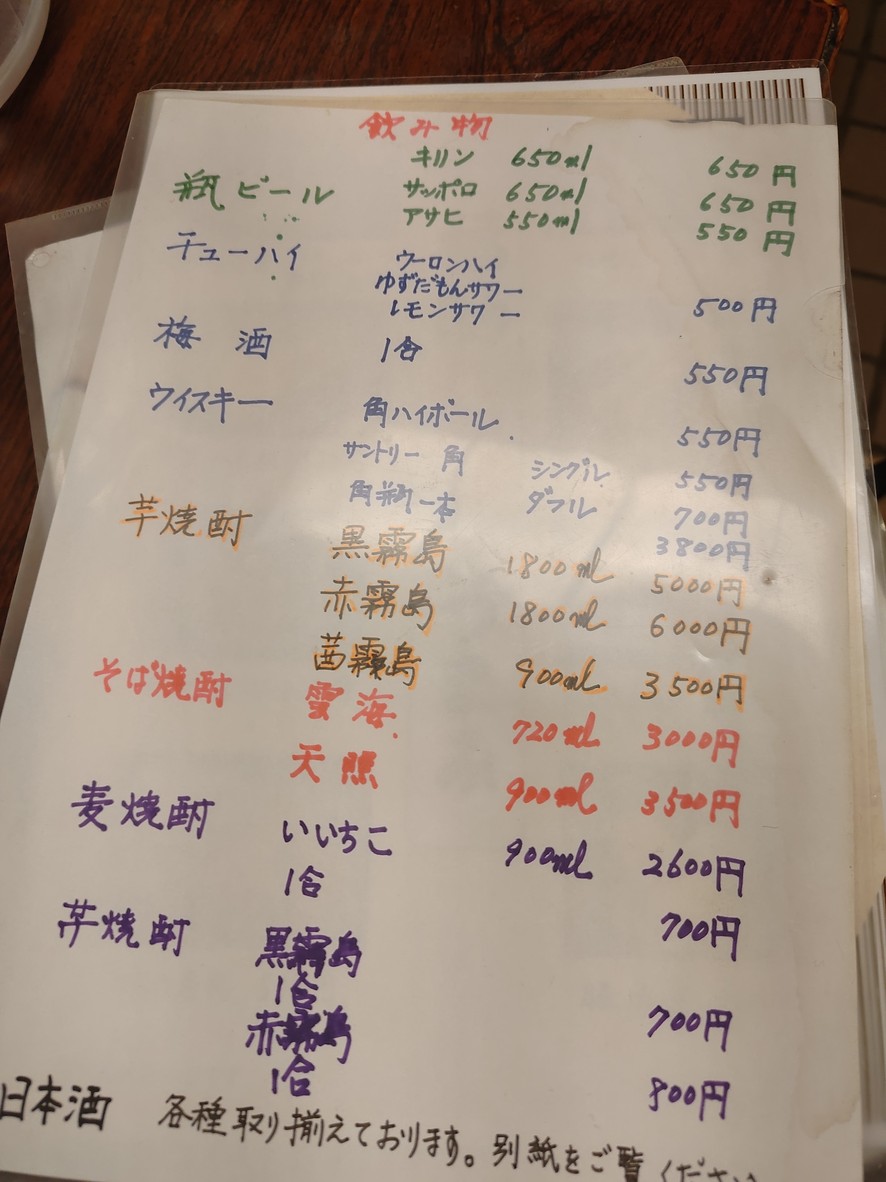 Sobadokoro Fukusuke Nishi-Shinjuku menu 4