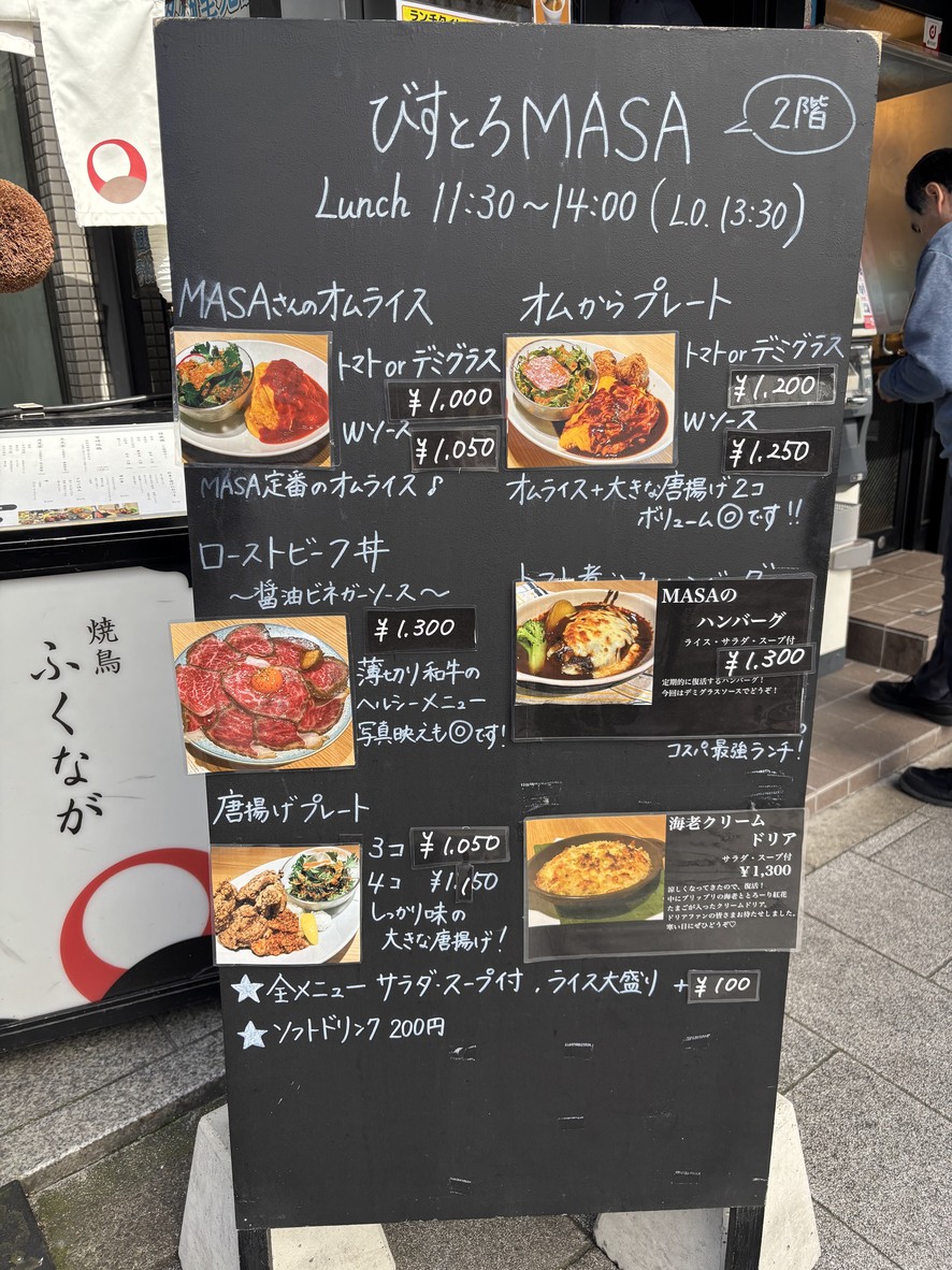 MASA menu 1