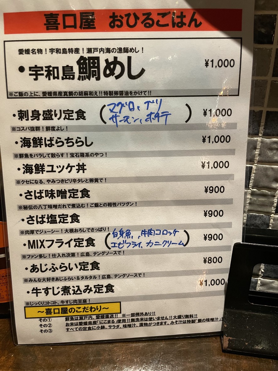 Kikuchi ya menu 2