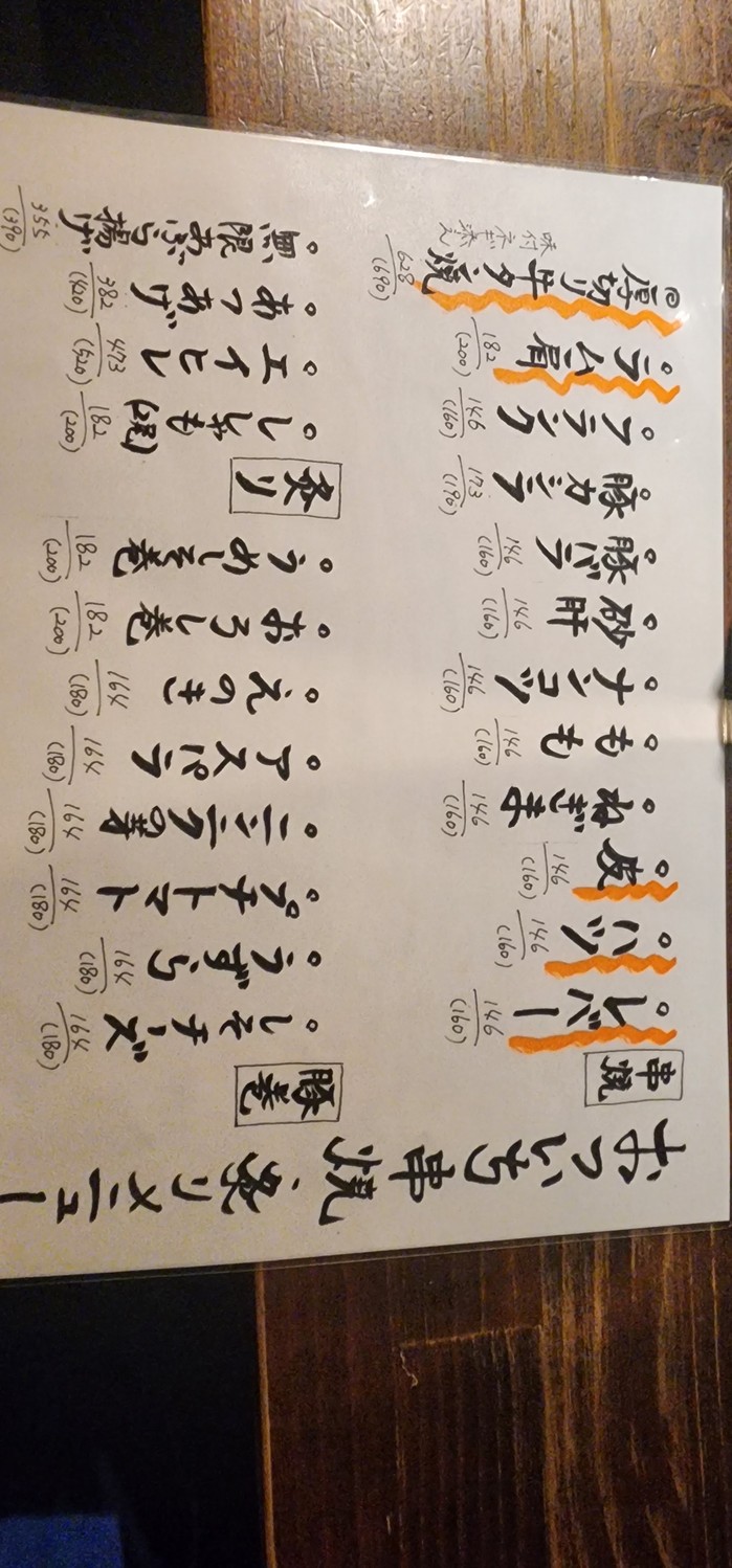 Brochetas Otsuichi menu 2