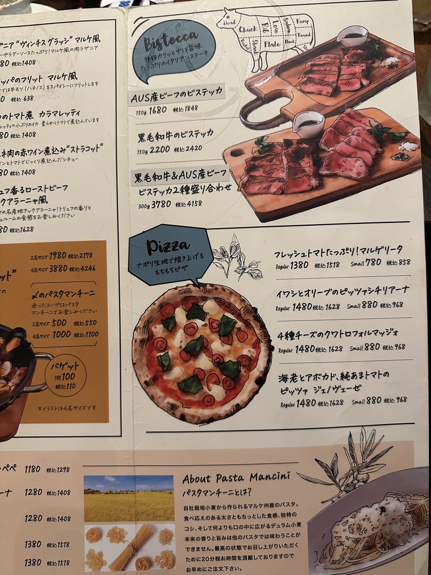Villa Bianchi Shinjuku menu 2