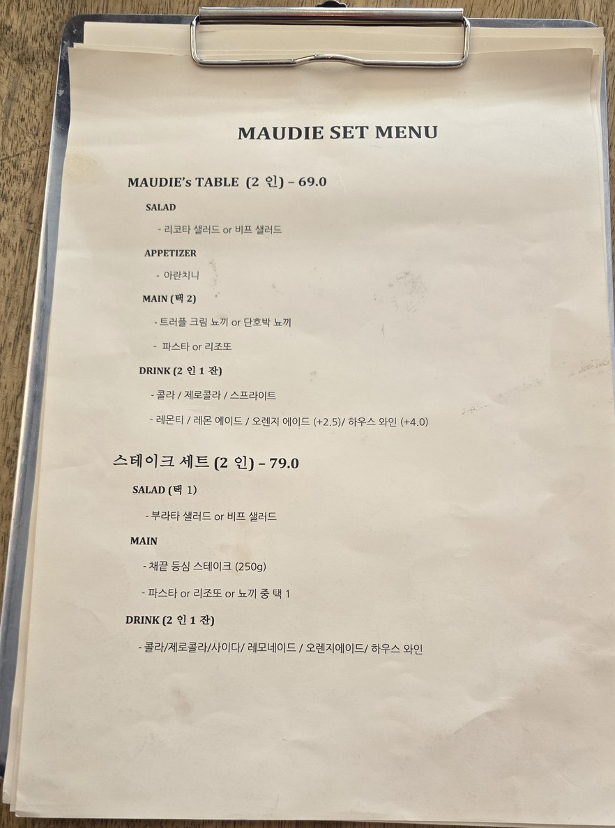 Maudie MAUDIE menu 4