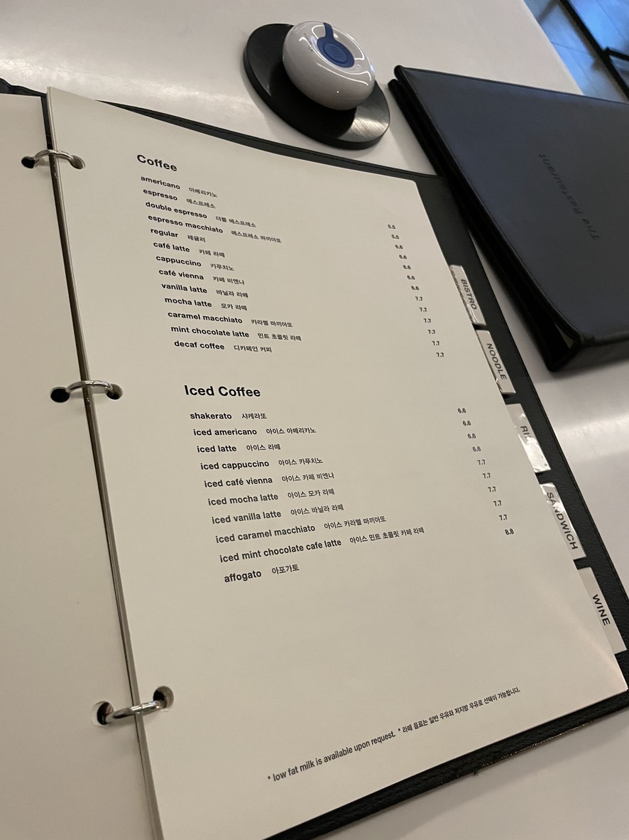 The Restaurant menu 6