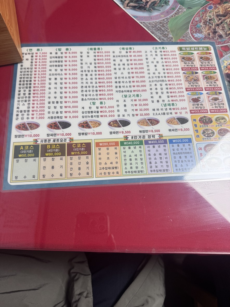 Seo Dong Gwan (nombre de restaurante) menu 1