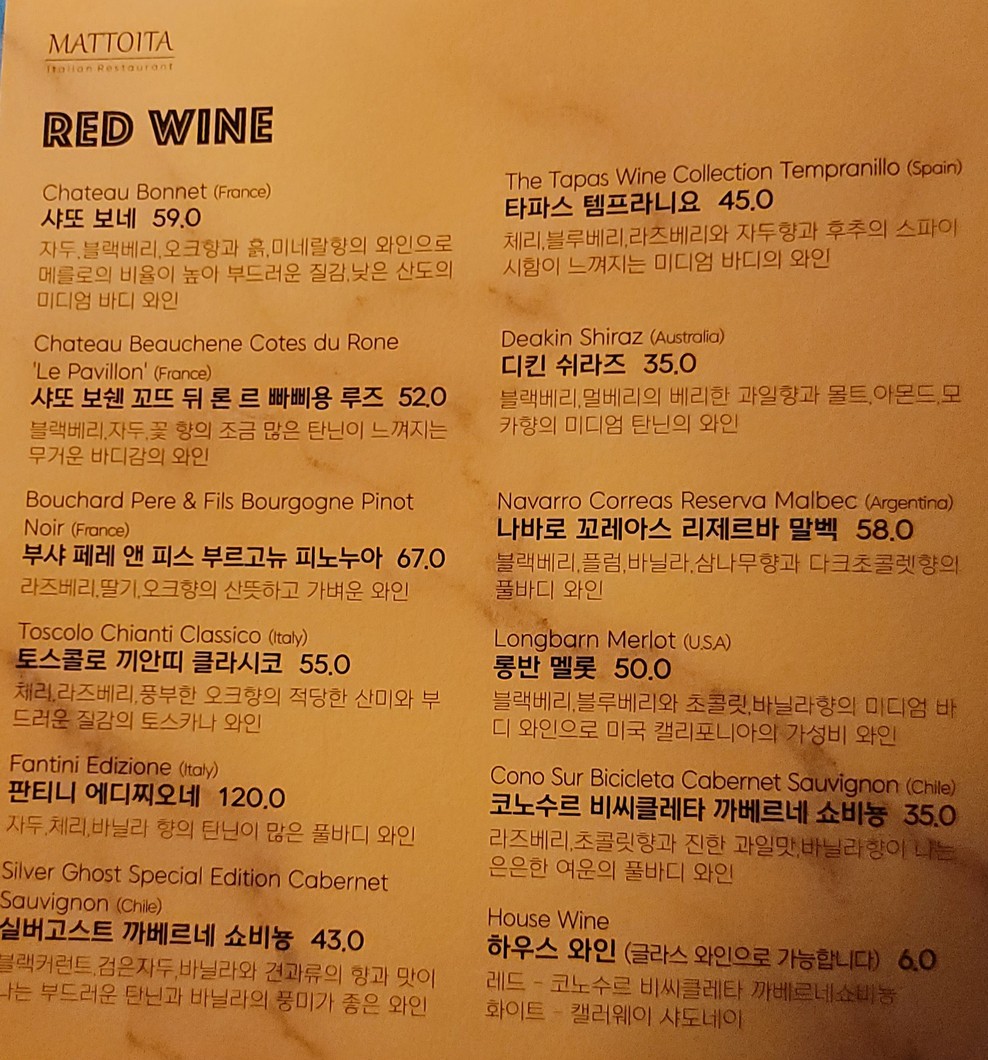 Mattoita menu 7