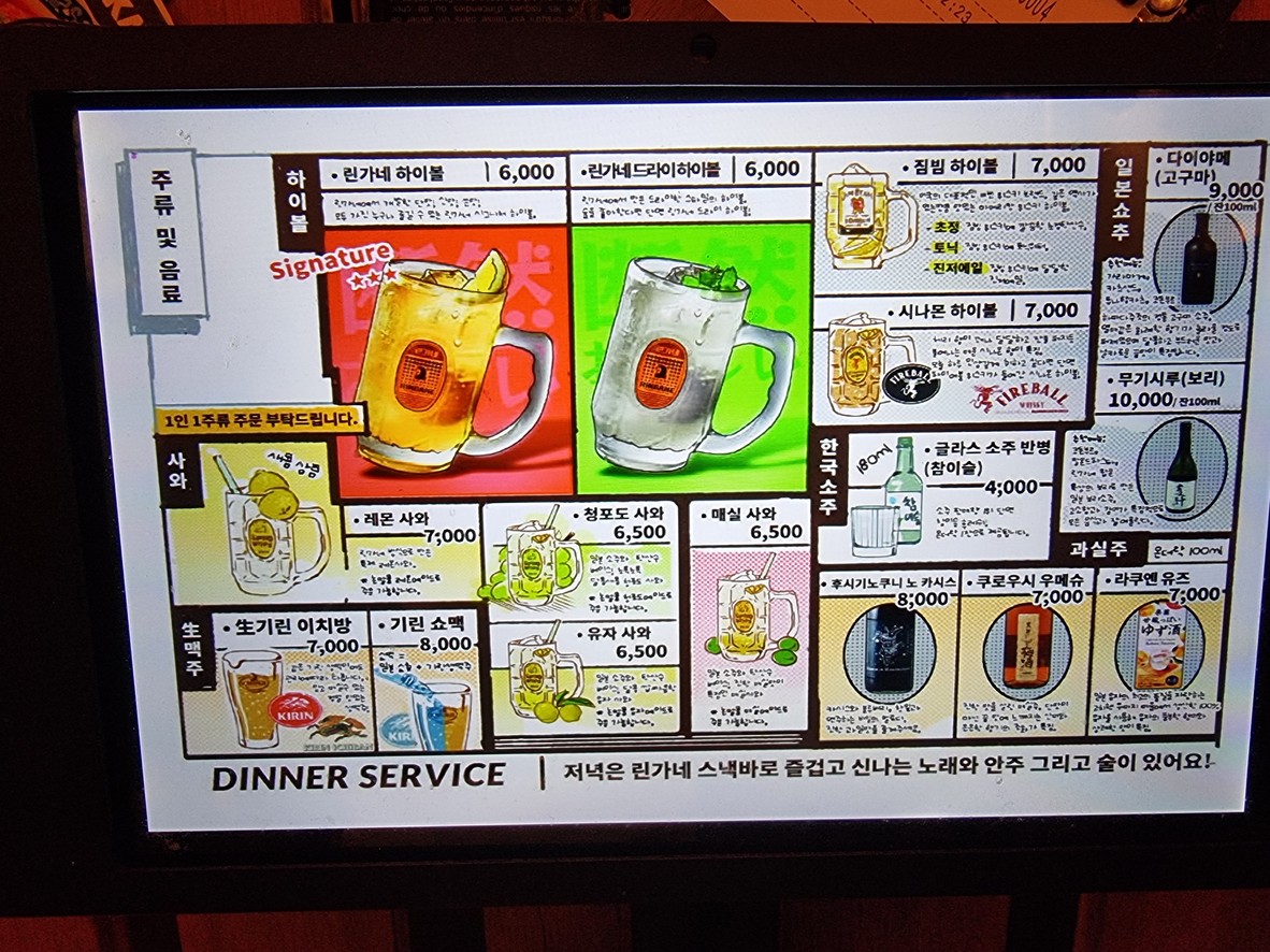 Sinsin-Won menu 2