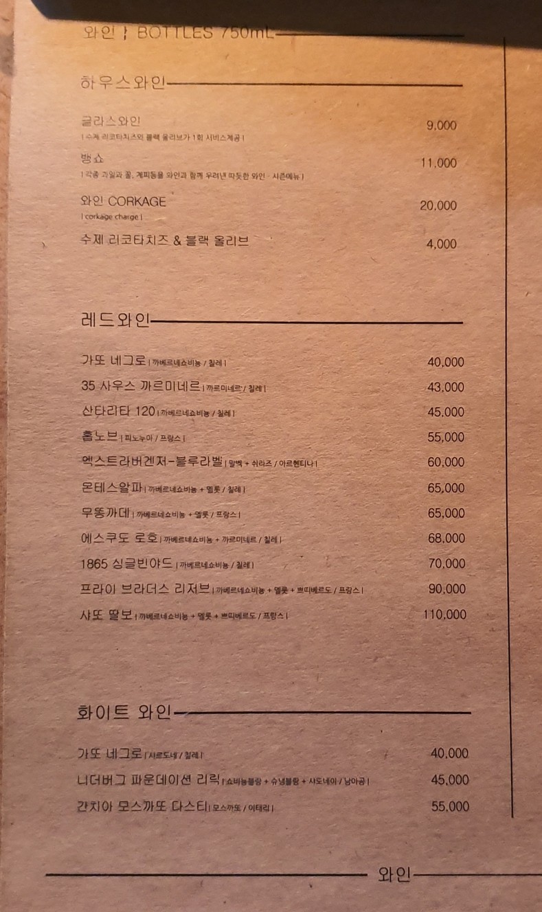 Espectáculo de cena de Seongbuk-dong menu 4