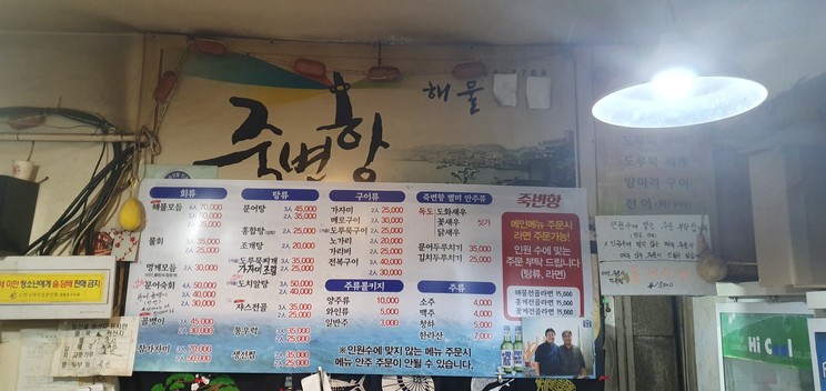 Puesto de mariscos de Hyubyeon Port