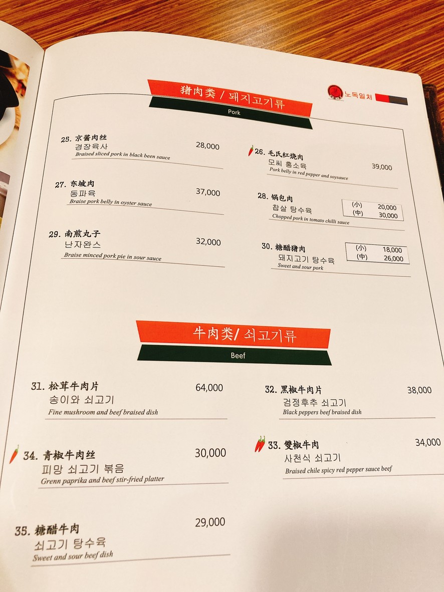 Nodokilcheo Mapo Yonggang menu 5