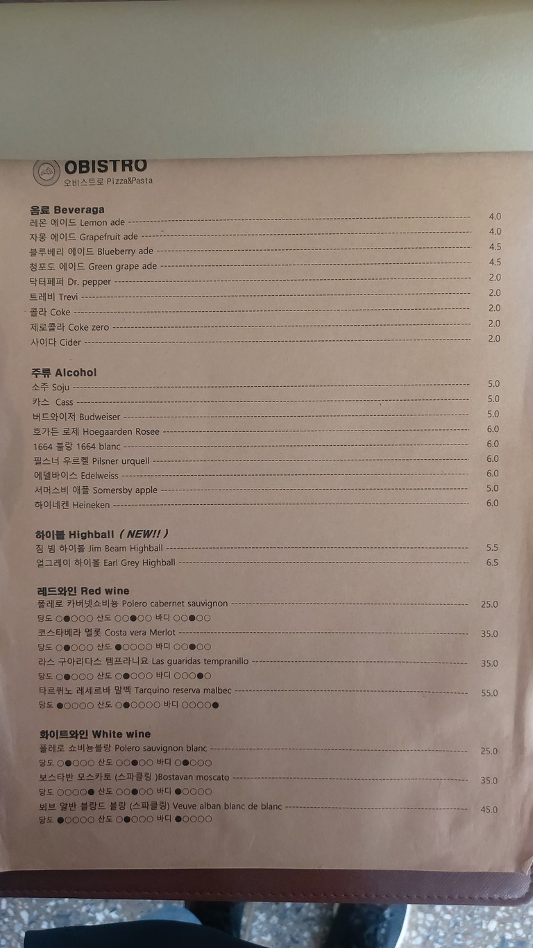 Obistro menu 2