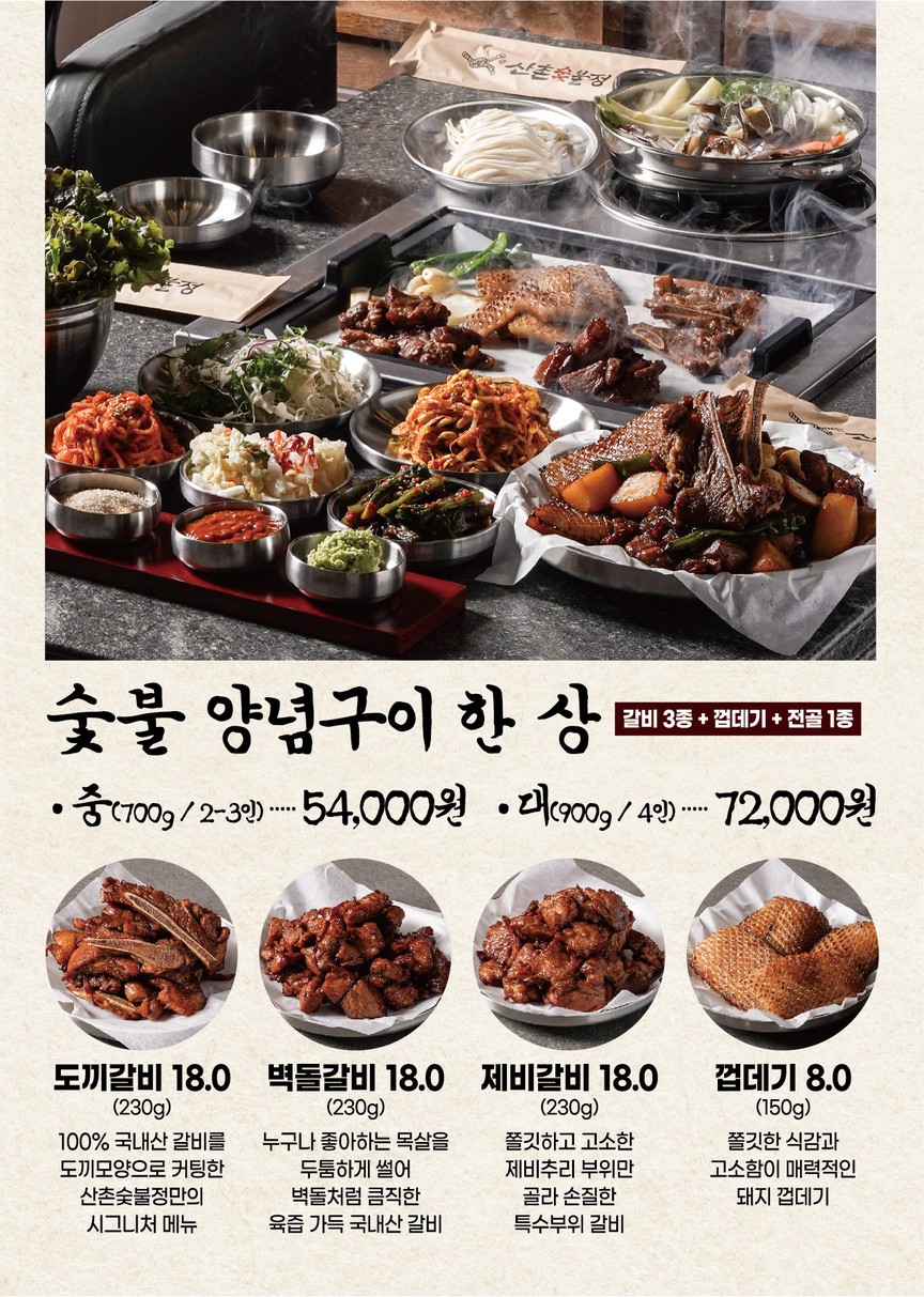 Sanchon Charcoal Grill menu 2
