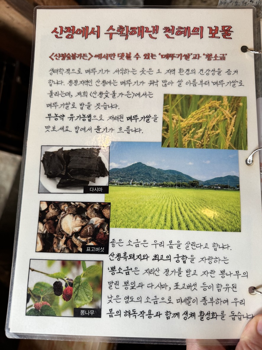 Sancheong Charcoal Garden Sucursal Euljiro 2 menu 1