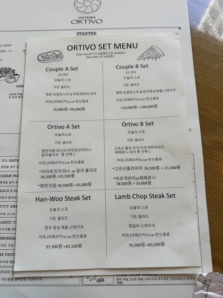 Osteria Ortivo menu 4