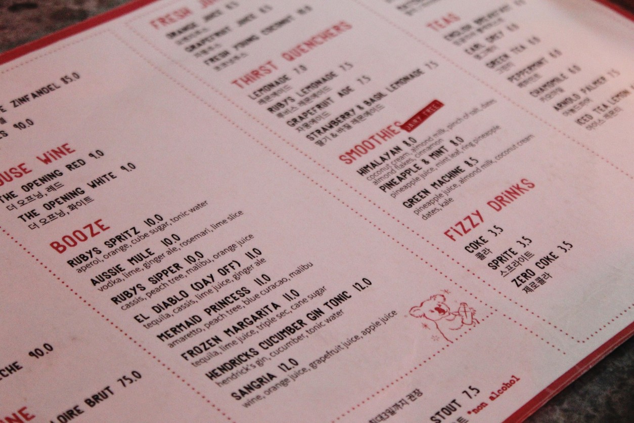 Little Ruby's Cafe menu 2