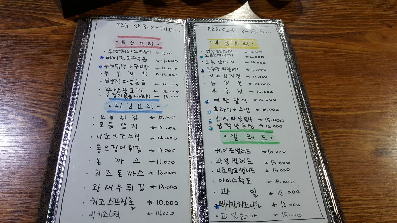 B2B menu 1