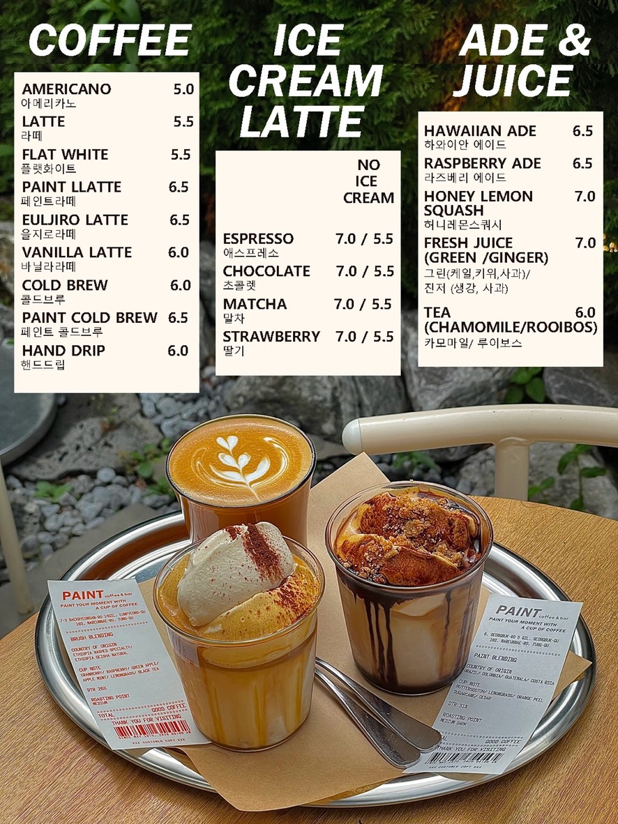 Paint Coffee & Bar Tienda Principal menu 3