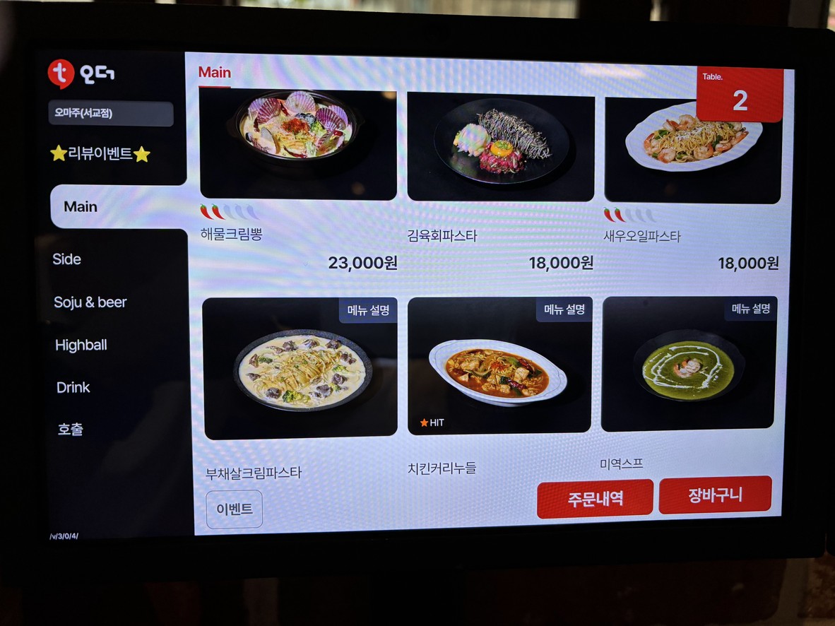 Omaju menu 2