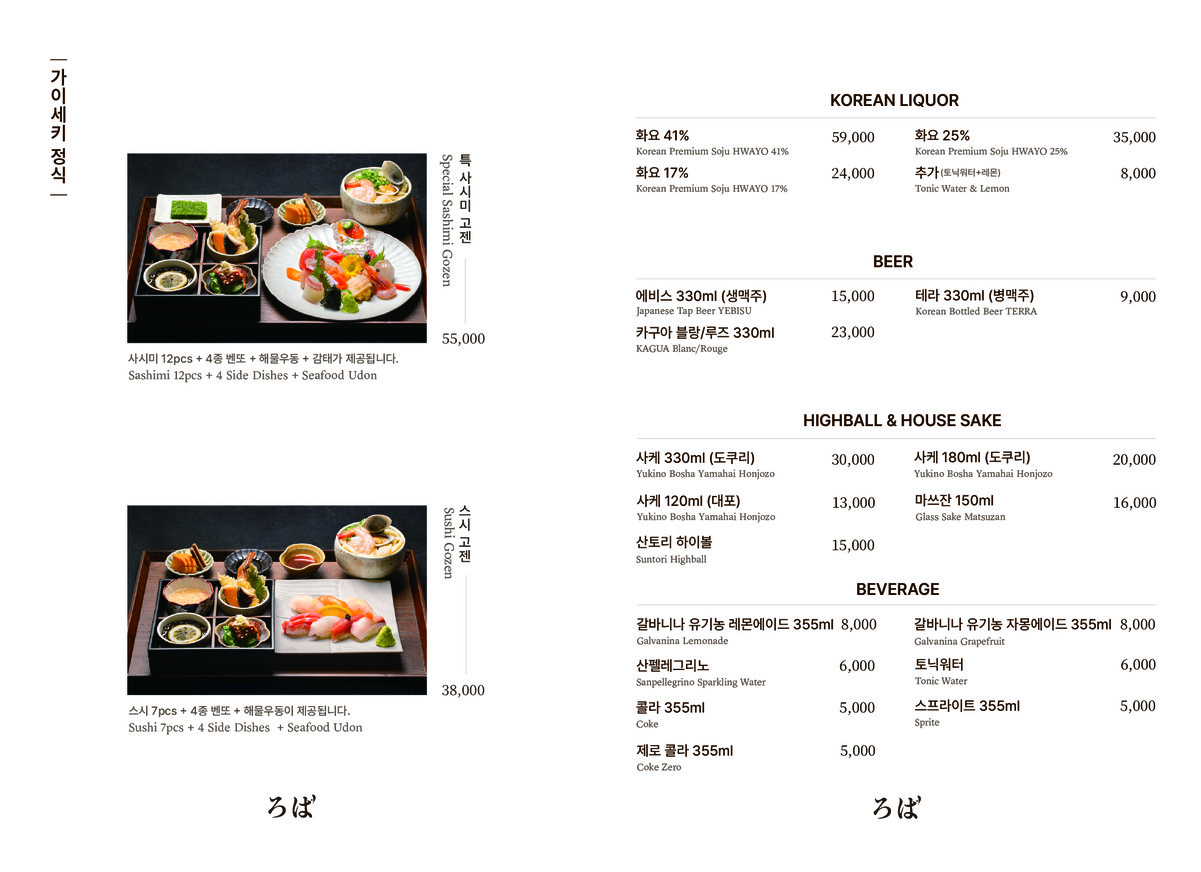 ROBA menu 7