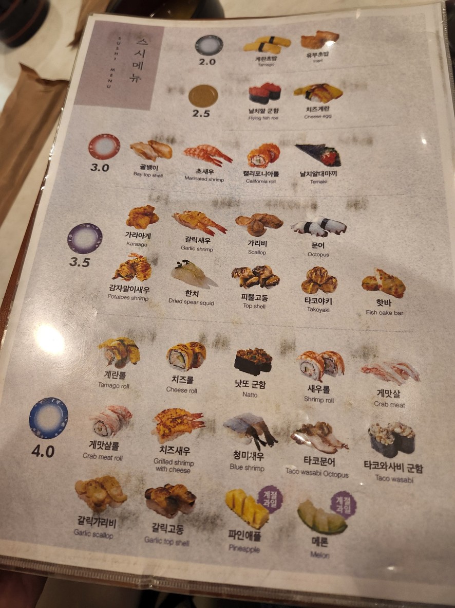 本家寿司 menu 3