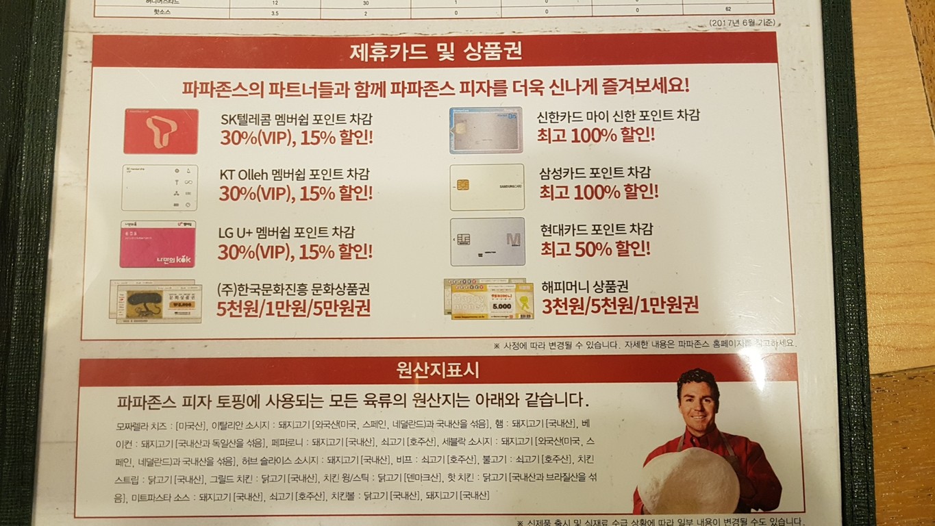 Papa John's menu 8