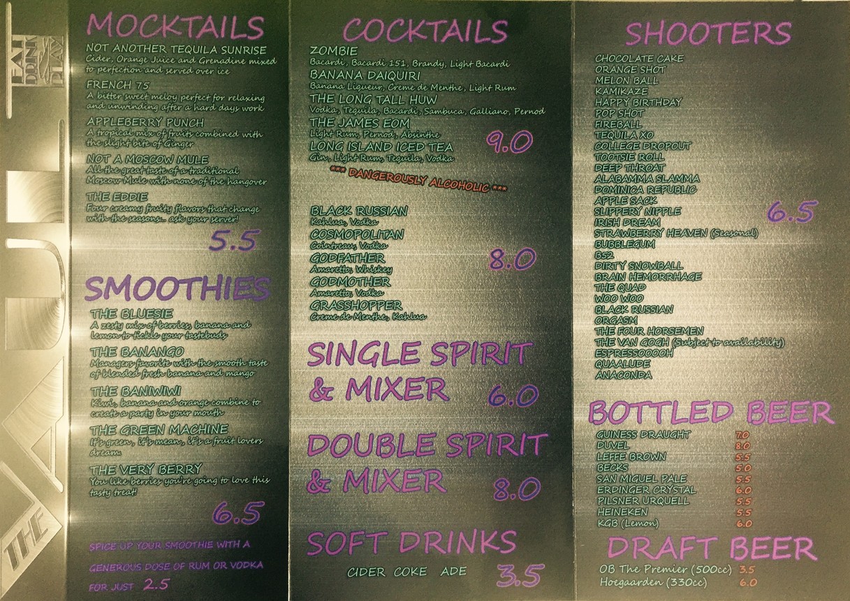 ESC VAULT menu 2