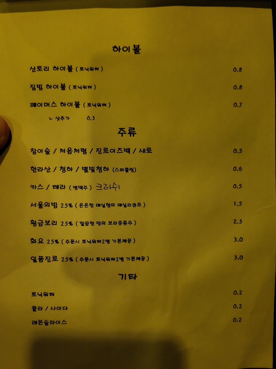 Sang-Eo menu 3